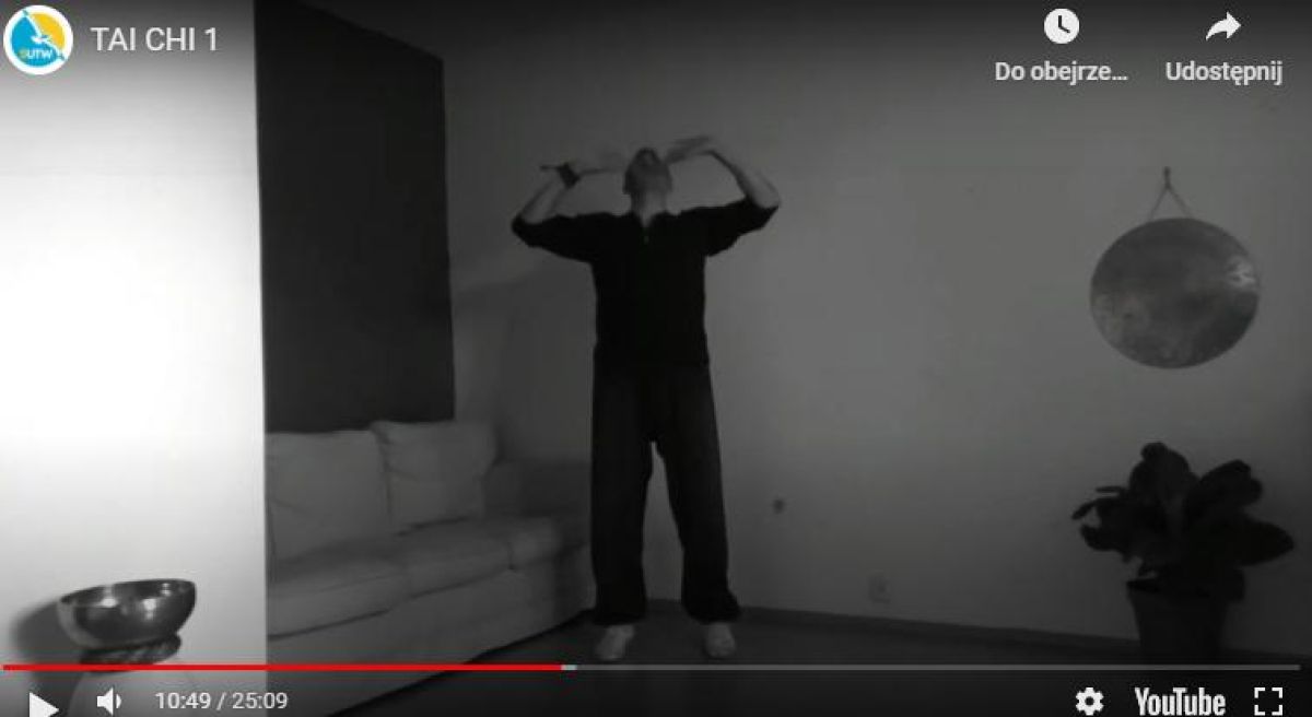 Zajęcia on-line: Mariusz Jasiński Tai chi - 8.10.2020