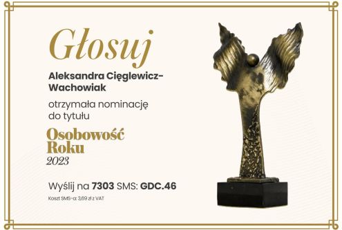 Nominacja do Osobowości Roku w kategorii Działalność społeczna i charytatywna